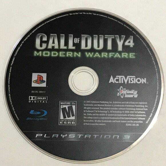PS3 Call of Duty 4 Modern Warfare PlayStation 3 - Picture 1 of 2